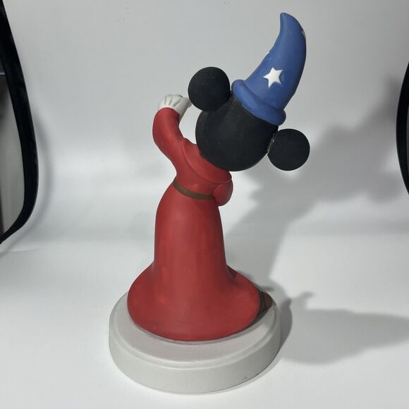 Vintage Disney Korea Sorcerer Mickey Mouse Figurine Fantasia 8” Tall Rare - Picture 4 of 7